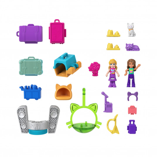 „Polly Pocket“ katinėlio lėktuvo žaidimų rinkinys