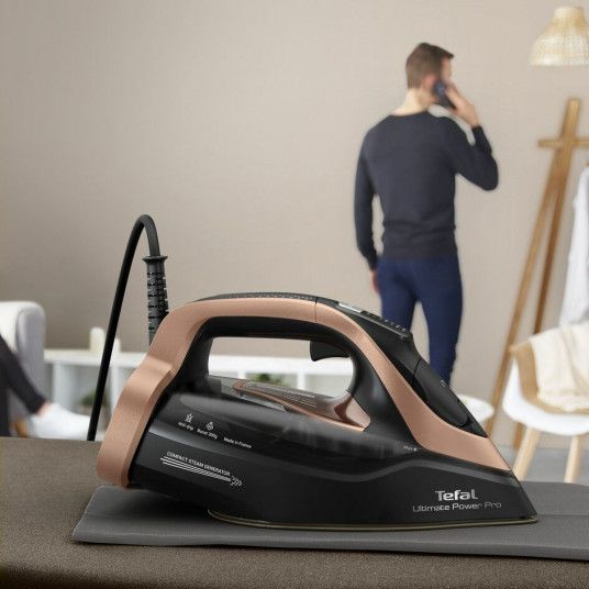 Tefal Ultimate Power Pro FV9E50 Sauso ir garų tipo lygintuvas Durilium AirGlide Autoclean soleplate 3200 W Juoda, Vario