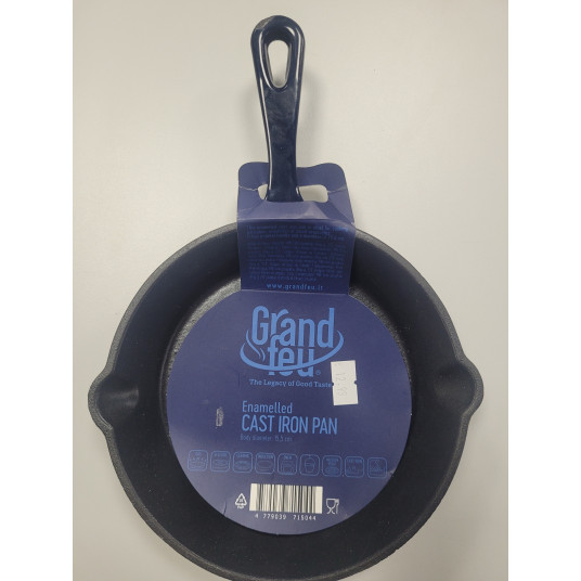 Emaliuota ketaus keptuvė Grand Feu mėlyna 15,5 cm (prekė su defektu)