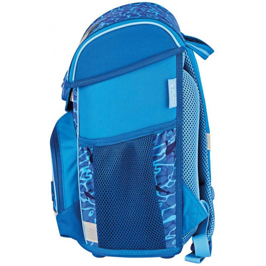 Mokyklinė kuprinės rinkinys HERLITZ LOOP PLUS - Blue Shark, 50043095