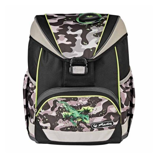 Mokyklinės kuprinės rinkinys HERLITZ ULTRALIGHT PLUS - Camo Dragon, 50043231