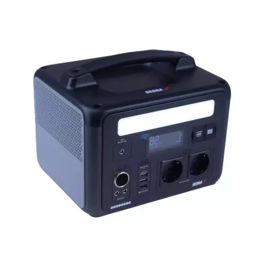 DEDRA DEZS0600 Nešiojamoji maitinimo stotis Ličio geležies fosfatas (LiFePO4) 50000 mAh 1200 W 9 kg