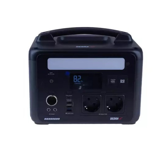 DEDRA DEZS0600 Nešiojamoji maitinimo stotis Ličio geležies fosfatas (LiFePO4) 50000 mAh 1200 W 9 kg