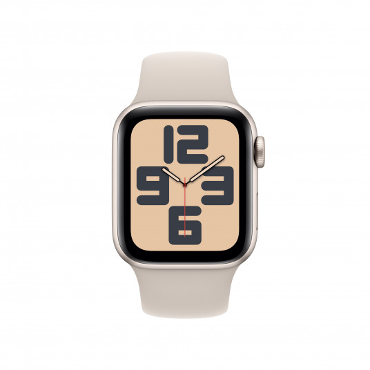 Išmanusis laikrodis Apple Watch SE GPS + Cellular 40mm Starlight Aluminium Case with Starlight Sport Band - M/L MRG13ET/A