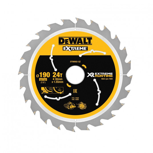DEWALT Flexvolt Kreissaegeblatt Handkr. 190/30mm 24WZ/FZ
