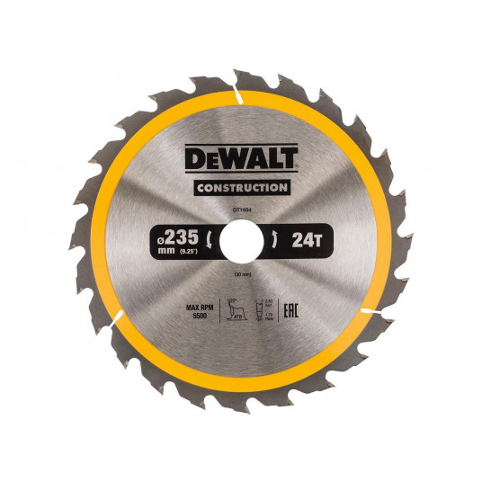 DeWALT ‎DT1955-QZ diskinio pjūklo ašmenys 23,5 cm 1 vnt