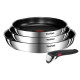 SET INGENIO EMOTION 4 PIECES: FRYPAN 22CM/24CM/28CM+HANDLE