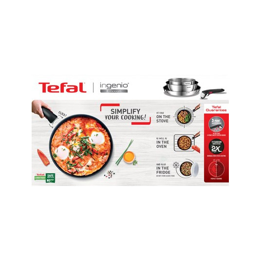 Tefal Ingenio L8964S44 keptuvių ir puodų rinkinys 4 vnt