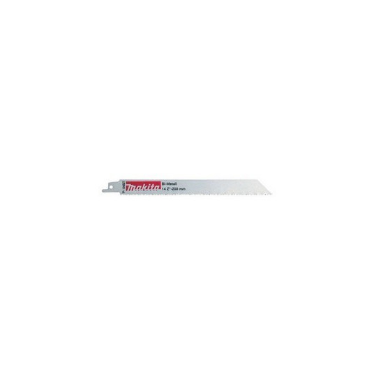MAKITA BIM RECIPROCATING SAW BLADE 200x0,9mm /5pcs. STEEL, MET. COLOUR. 3-8mm