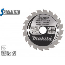 MAKITA CIRCULAR SAW BLADE 85x15x20 WITH SPECIALIZED WOOD