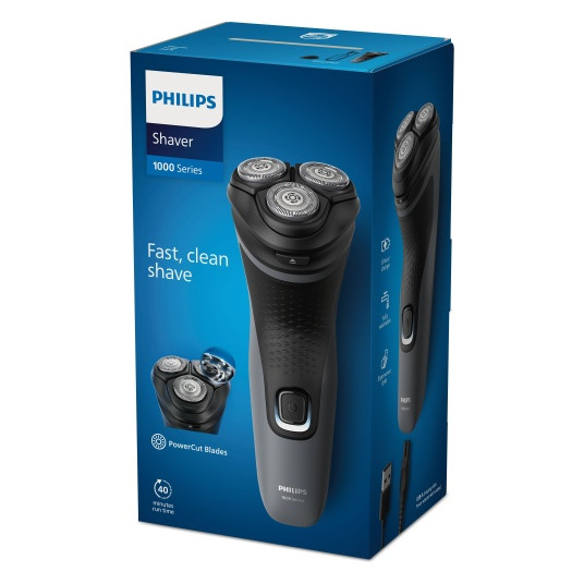 Philips 1000 Series S1142/00 Barzdaskutė, Juoda