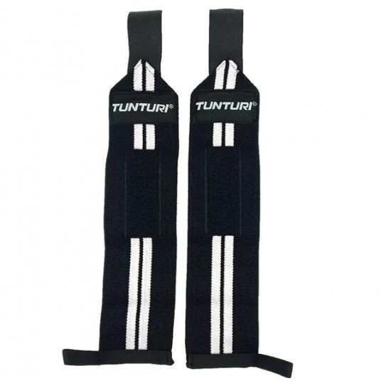 Tunturi Wrist Wraps, White, Pair