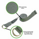 Yoga strap TUNTURI Yoga Straps, 200cm, gray