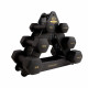Dumbbell set with stand Tunturi Centuri Neoprene Dumbellset 3Prs+Stand