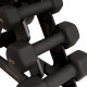 Dumbbell set with stand Tunturi Centuri Neoprene Dumbellset 3Prs+Stand