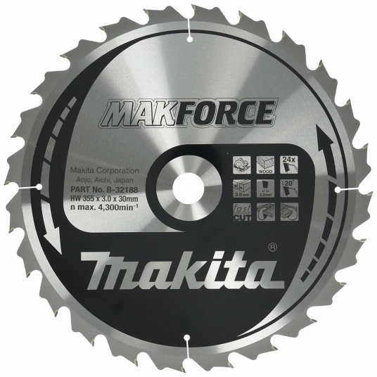 MAKITA Circular Saw Blade 355x30x24z MAKFORCE