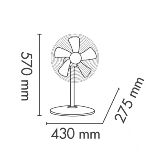Ventiliatorius Argo Tablo EVO White