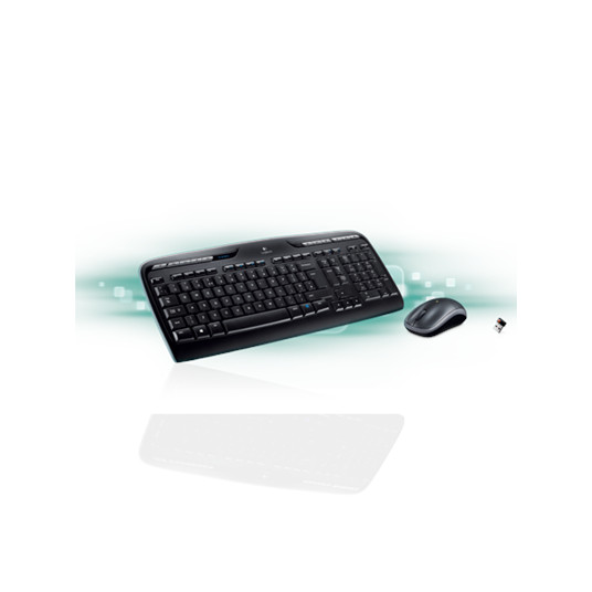 Klaviatūros ir pelės rinkinys Logitech Wireless Desktop MK330, US