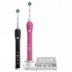 Elektriniai dantų šepetėliai Oral-B D601 Smart 4900, juodas / rožinis