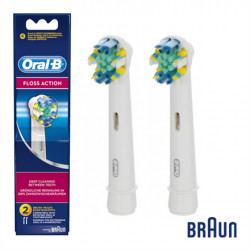 Dantų šepetėlio antgaliai Oral-B Floss Action EB25-2