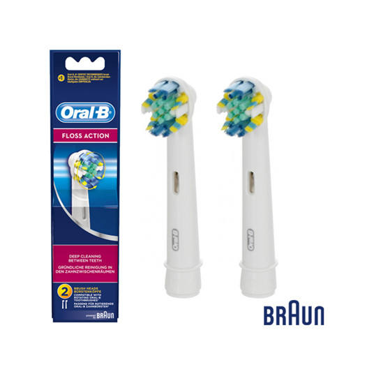 Dantų šepetėlio antgaliai Oral-B Floss Action EB25-2