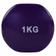 Viniliniai hanteliai Tunturi 14TUSFU109, 2x1 kg, Violetiniai