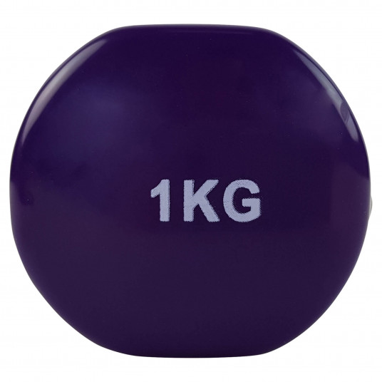 Viniliniai hanteliai Tunturi 14TUSFU109, 2x1 kg, Violetiniai