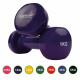 Viniliniai hanteliai Tunturi 14TUSFU109, 2x1 kg, Violetiniai