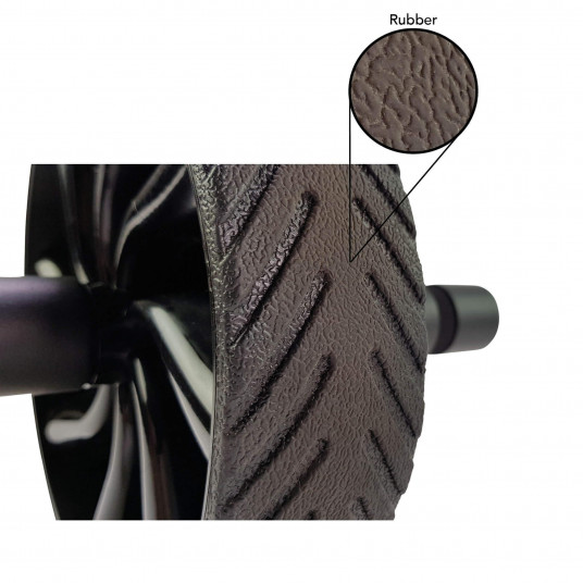 Pilvo preso ratukas Tunturi Wheel Black 14TUSFU198