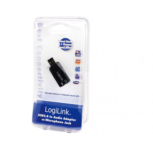 Logilink USB garso adapteris, 5.1 garso efektas