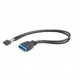KABELAS USB2 Į USB3 INT. HEADER/CC-U3U2-01 GEMBIRD