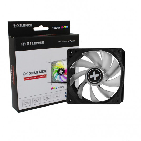 DĖKLIO VENTILIATORIUS 120MM RGB 4PIN PWM/12V XF061 XILENCE
