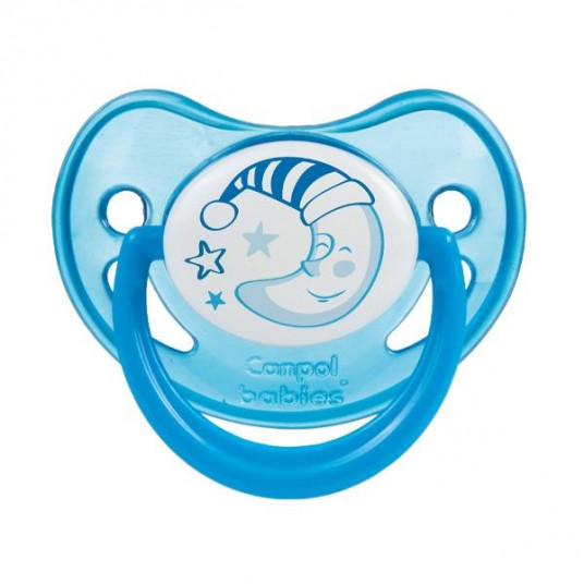 CANPOL BABIES silikoninis ortodontinis čiulptukas NAKTINIS SAPNAS, 6-18 mėn., 22/501
