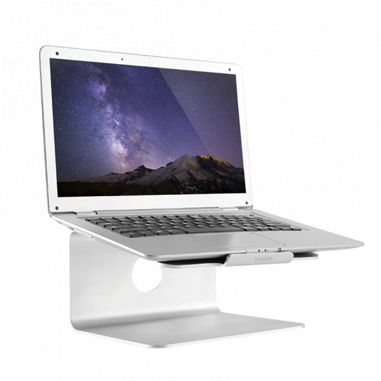 Logilink AA0104 17", aliuminis, nešiojamojo kompiuterio stovas, tinka MacBook serijai ir daugumai 11"-17" nešiojamųjų kompiuterių