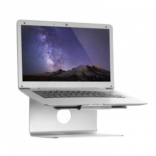 Logilink AA0104 17", aliuminis, nešiojamojo kompiuterio stovas, tinka MacBook serijai ir daugumai 11"-17" nešiojamųjų kompiuterių