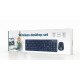 „Gembird Wireless“ stalinis rinkinys KBS-WCH-03 Wireless, Komplekte pelė, US, Belaidis ryšys, Juodas, US, 380 g