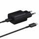 Įkroviklis Samsung USB-C 25W, 1m Juodas