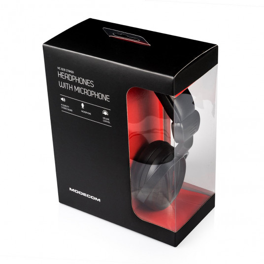 Ausinės Modecom MC-828 Striker Black