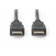 „Digitus“ didelės spartos HDMI kabelis su Ethernet AK-330114-020-S juodas, HDMI į HDMI, 2 m