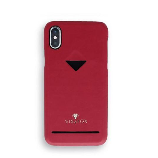 VixFox Card Slot Back Shell for Iphone X/XS ruby red