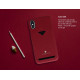 VixFox Card Slot Back Shell for Iphone X/XS ruby red