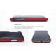 VixFox Card Slot Back Shell for Iphone X/XS ruby red
