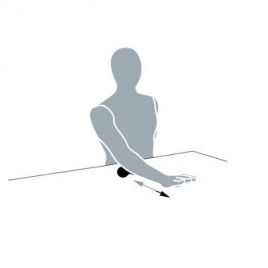 Masažo kamuolys Blackroll DuoBall 8 cm, juodas