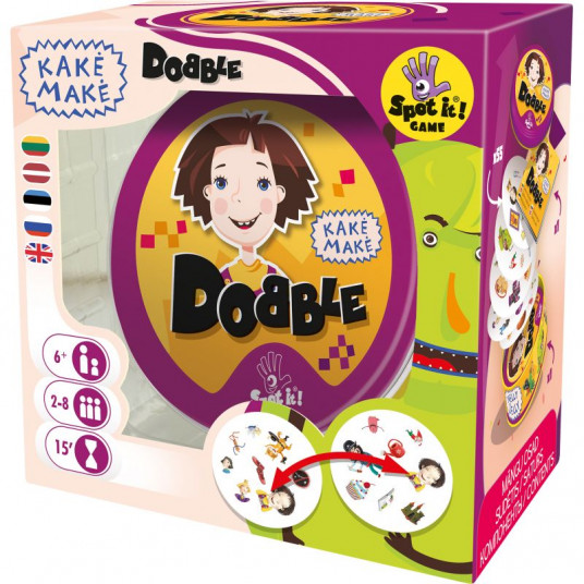 Stalo žaidimas Dobble Kakė Makė (LT/LV/EE/RU/EN)