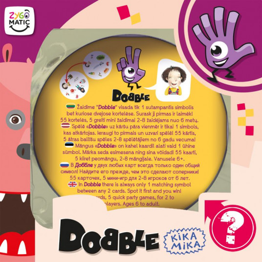 Stalo žaidimas Dobble Kakė Makė (LT/LV/EE/RU/EN)