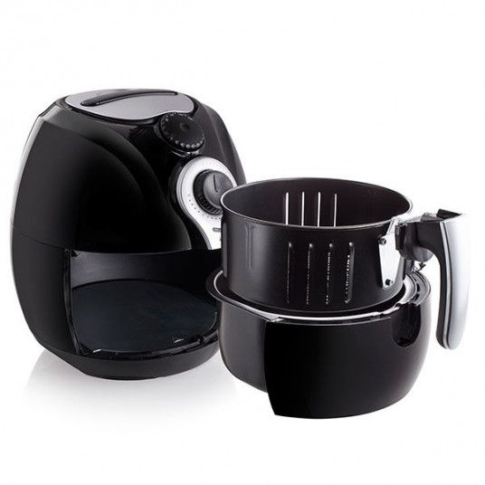 Karšto oro gruzdintuvė Tristar Crispy XL Black, Silver, 1500 W W, 3.2 L