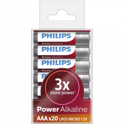 Battery Philips Power Alkaline AAA 20-blister