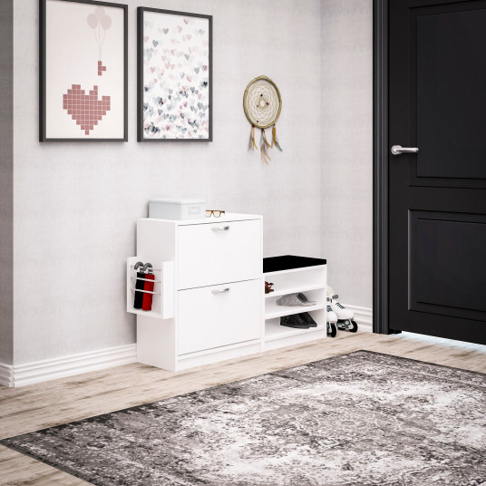 Batų spintelė Hanah Home Trend - Balta