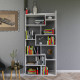 Knygų lentyna Hanah Home Kuttap - Balta