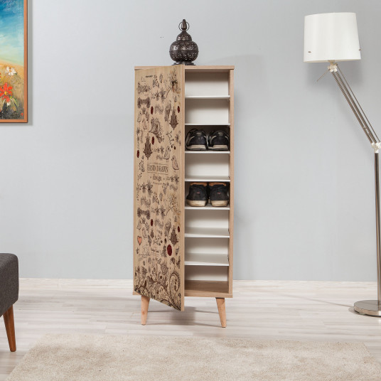 Batų spintelė Hanah Home Filinta - Sonomos ąžuolas